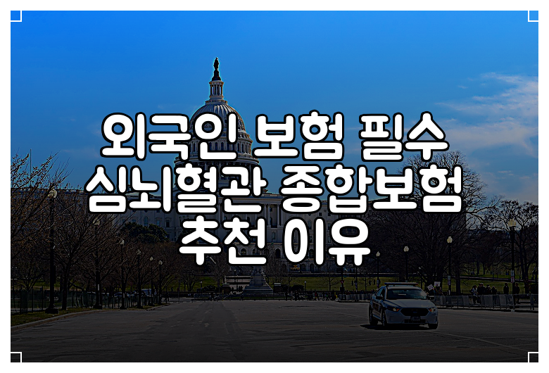 외국인 보험 필수 심뇌혈관 종합보험 추천 이유