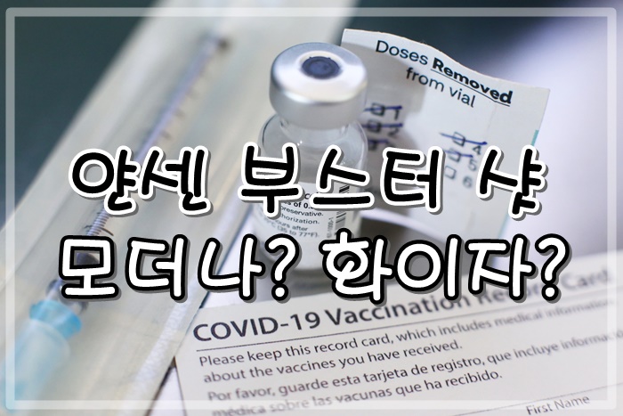  얀센 부스터 샷 추가접종 모더나?