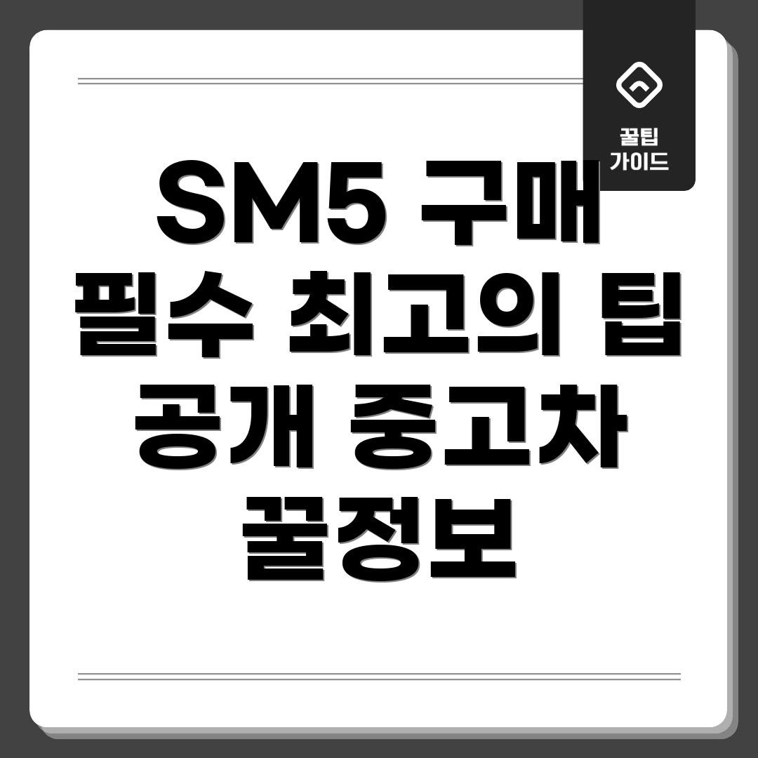 뉴 SM5 중고차