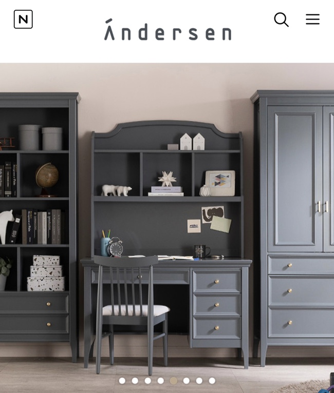 책상 책장 세트 + 안데르센 어린이가구 클래식 13