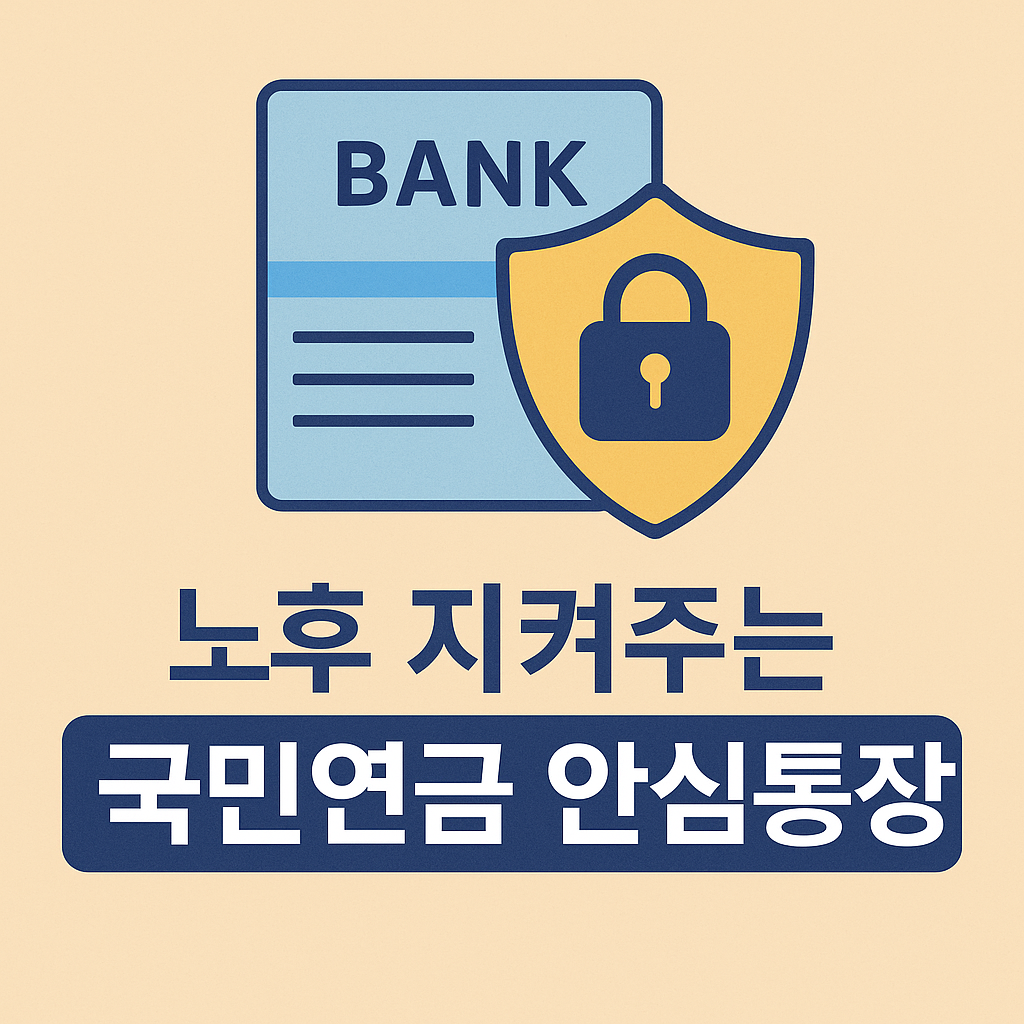 국민연금 안심통장 신청방법 – 은퇴자 자산 압류 방지 필수 계좌 총정리