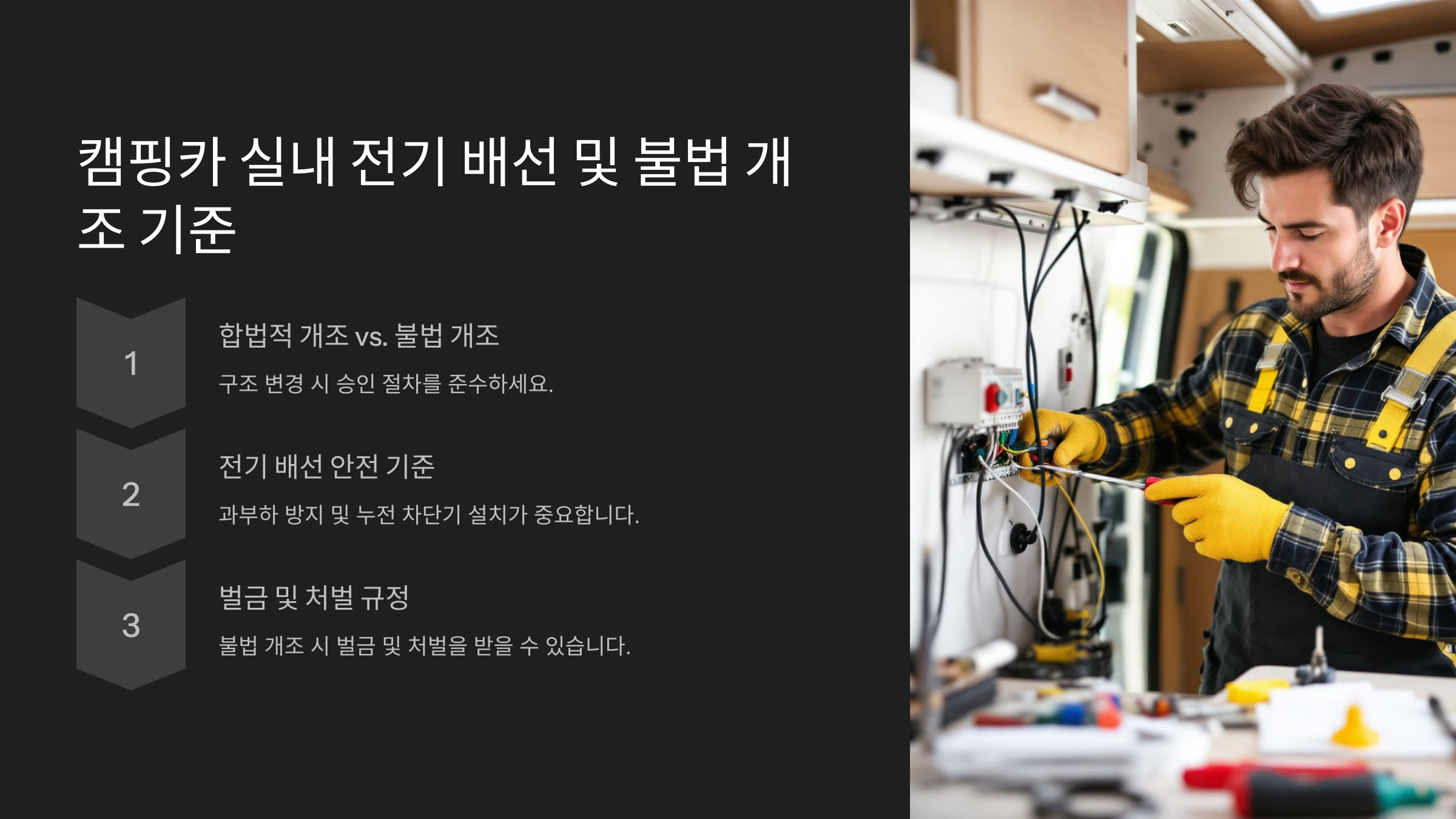 불법 전기 배선