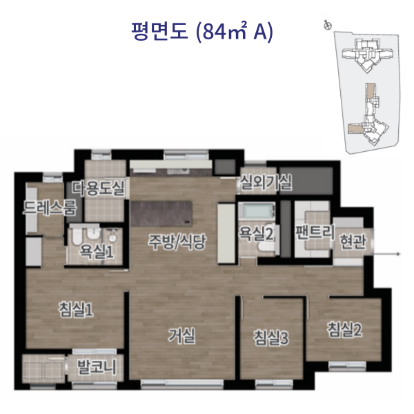 그란츠 리버파크 평면도 84A