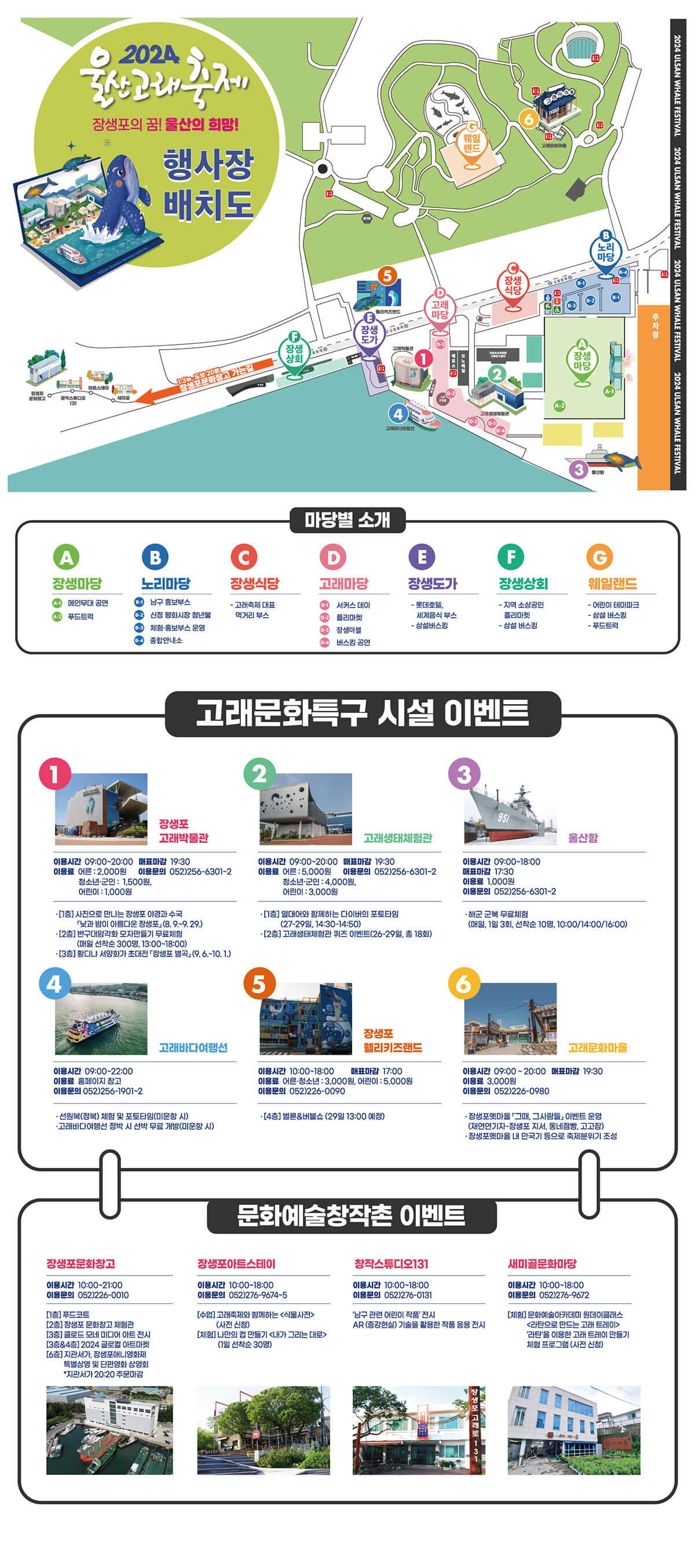 2024 제28회 울산고래축제 행사장안내