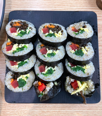 배말 보말 칼국수 김밥