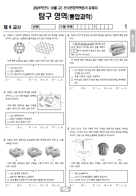 2024-10월-고1-모의고사-통합과학-기출문제-다운