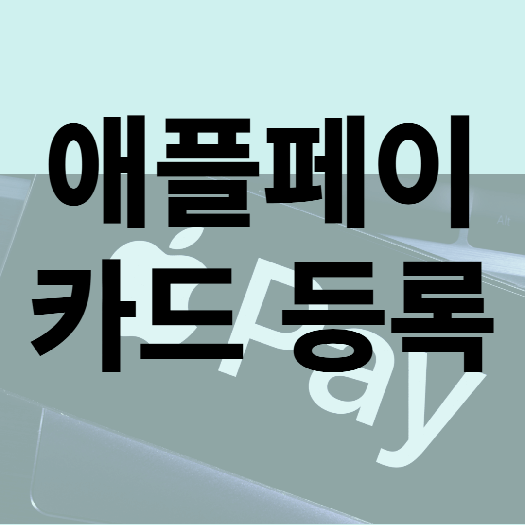 애플페이 정보&#44; 카드등록(현대카드)&#44; 사용처