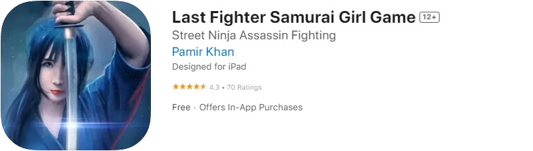 Last Fighter Samurai Girl Game