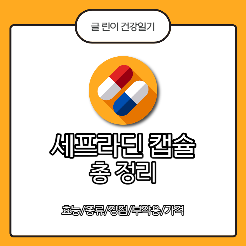  세프라딘 캡슐 총 정리 : 효능/종류/장점/부작용/가격