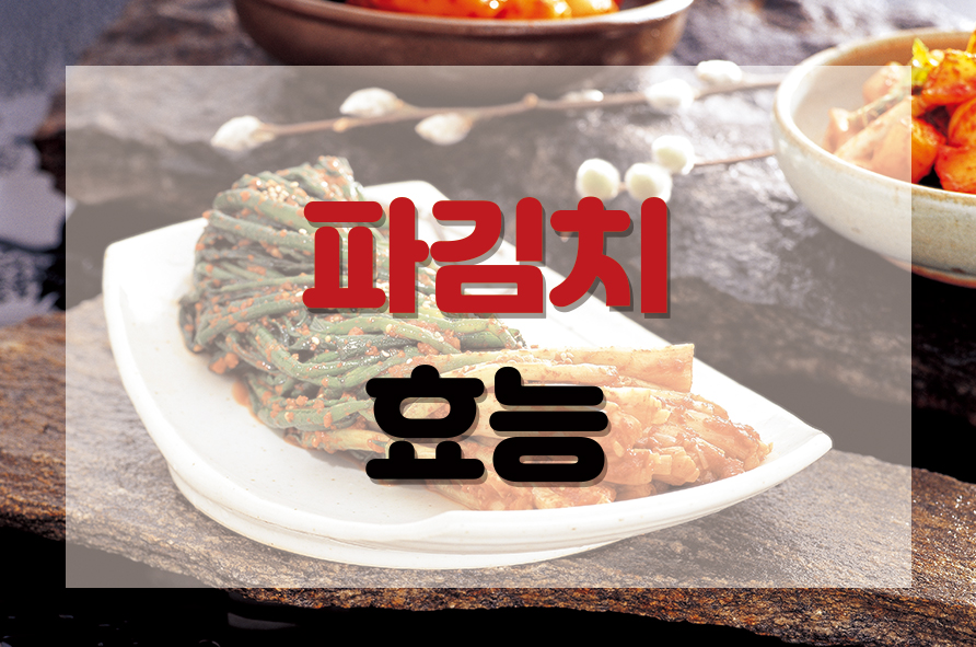 김치 칼로리 파김치효능 부작용, 7