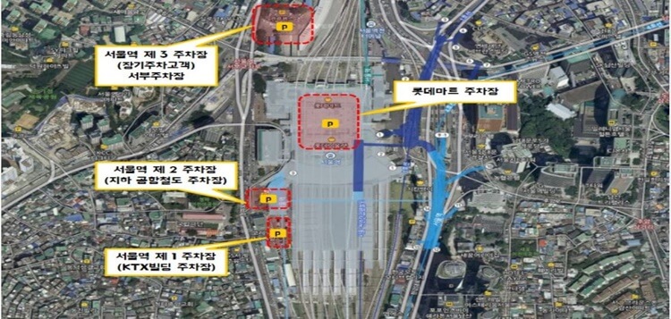 서울역-주변-주차장-표시-지도