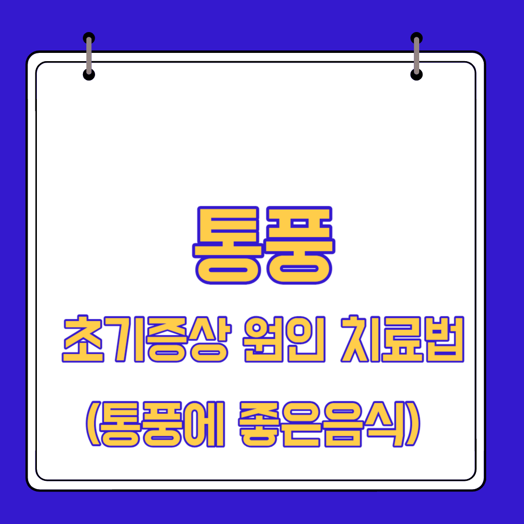  통풍 초기증상 원인 치료법 (통풍에 좋은음식)