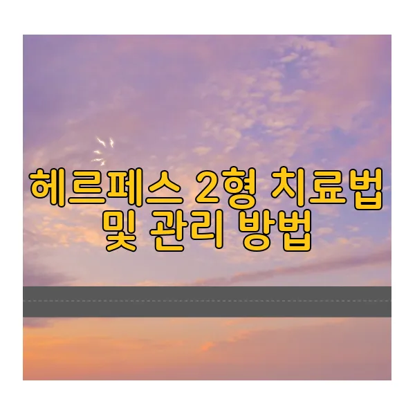 헤르페스-2형-치료법