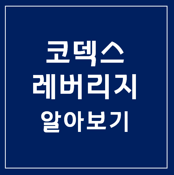  [주식이야기] 코덱스 레버리지, 코스피200 지수의 2배 수익??