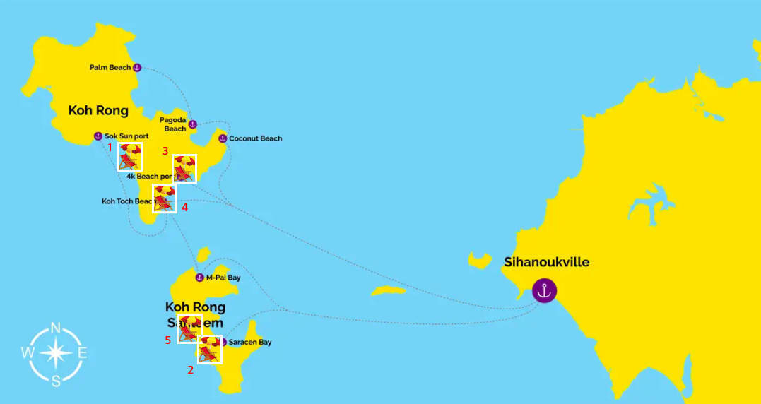 코롱섬 지도