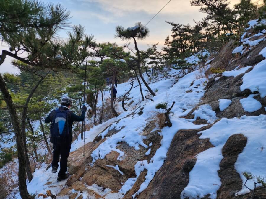 겨울 백화산