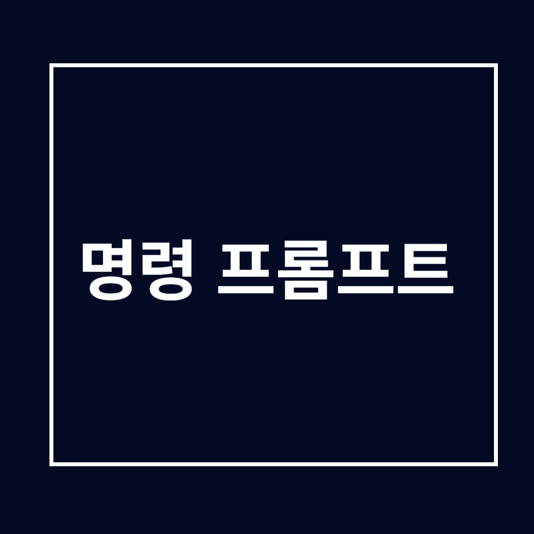 명령 프롬프트