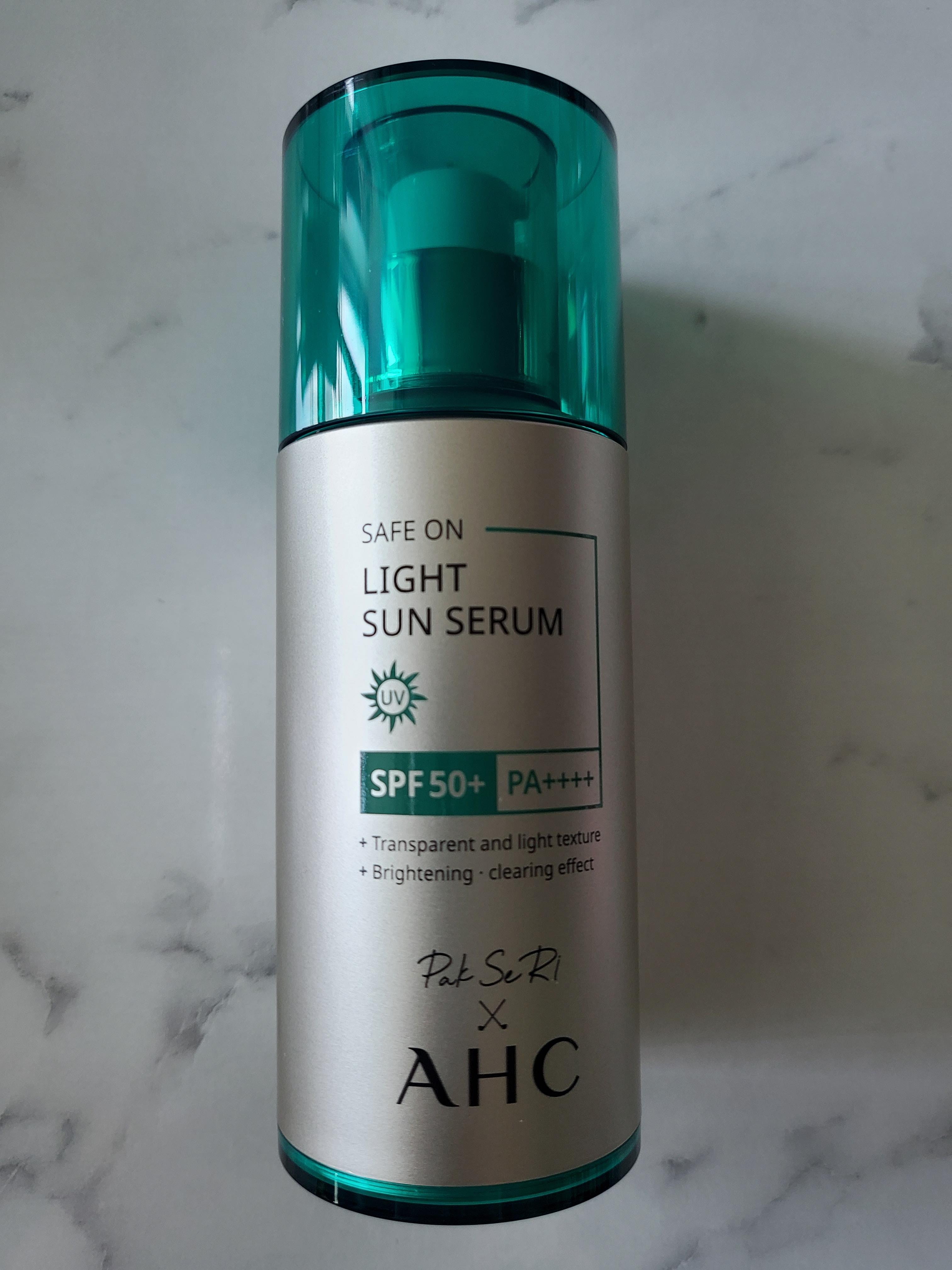  박세리 AHC 세이프 온 라이트 선 세럼 SPF50+ PA++++