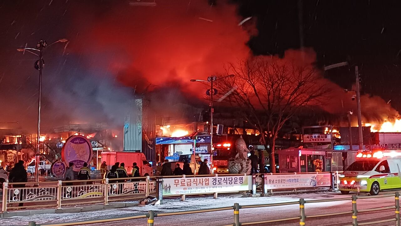 화재 발생 후의 상황