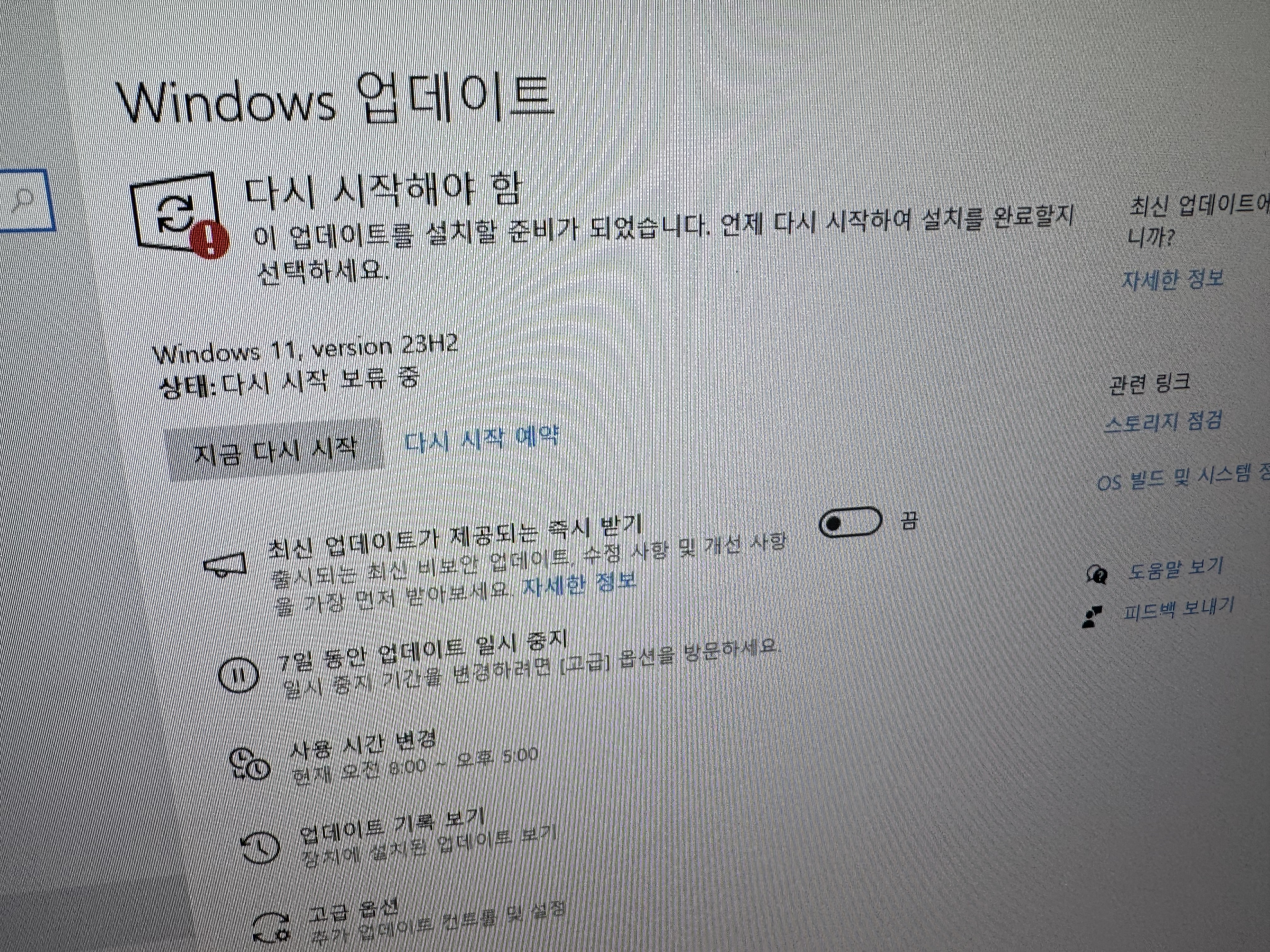 윈도우 업데이트 윈도우 11