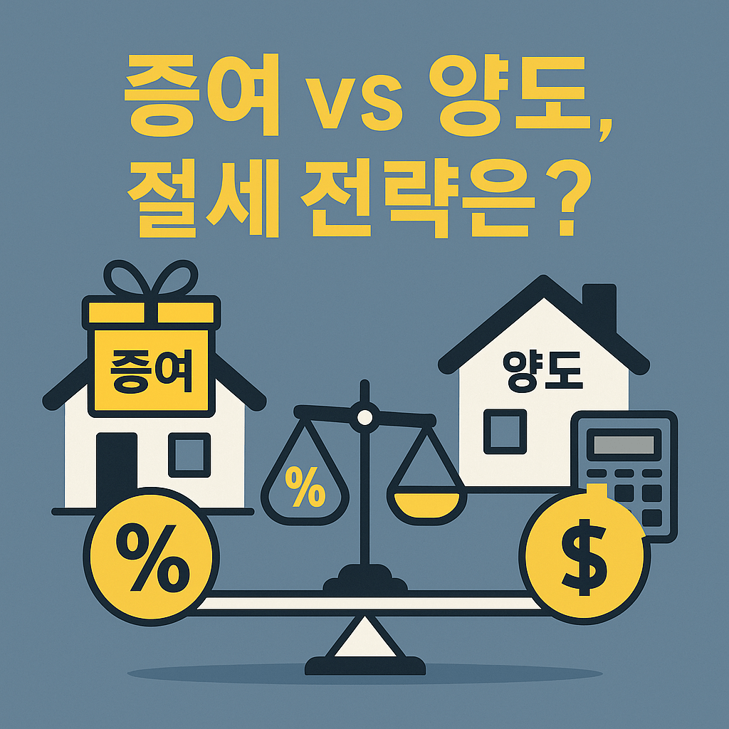 부동산 증여 vs 양도 절세 전략