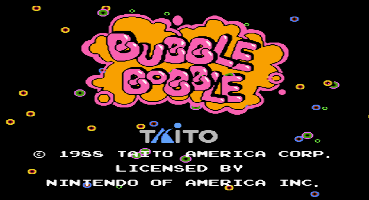 버블보블 Bubble Bobble USA (패미컴 - FC / NES)