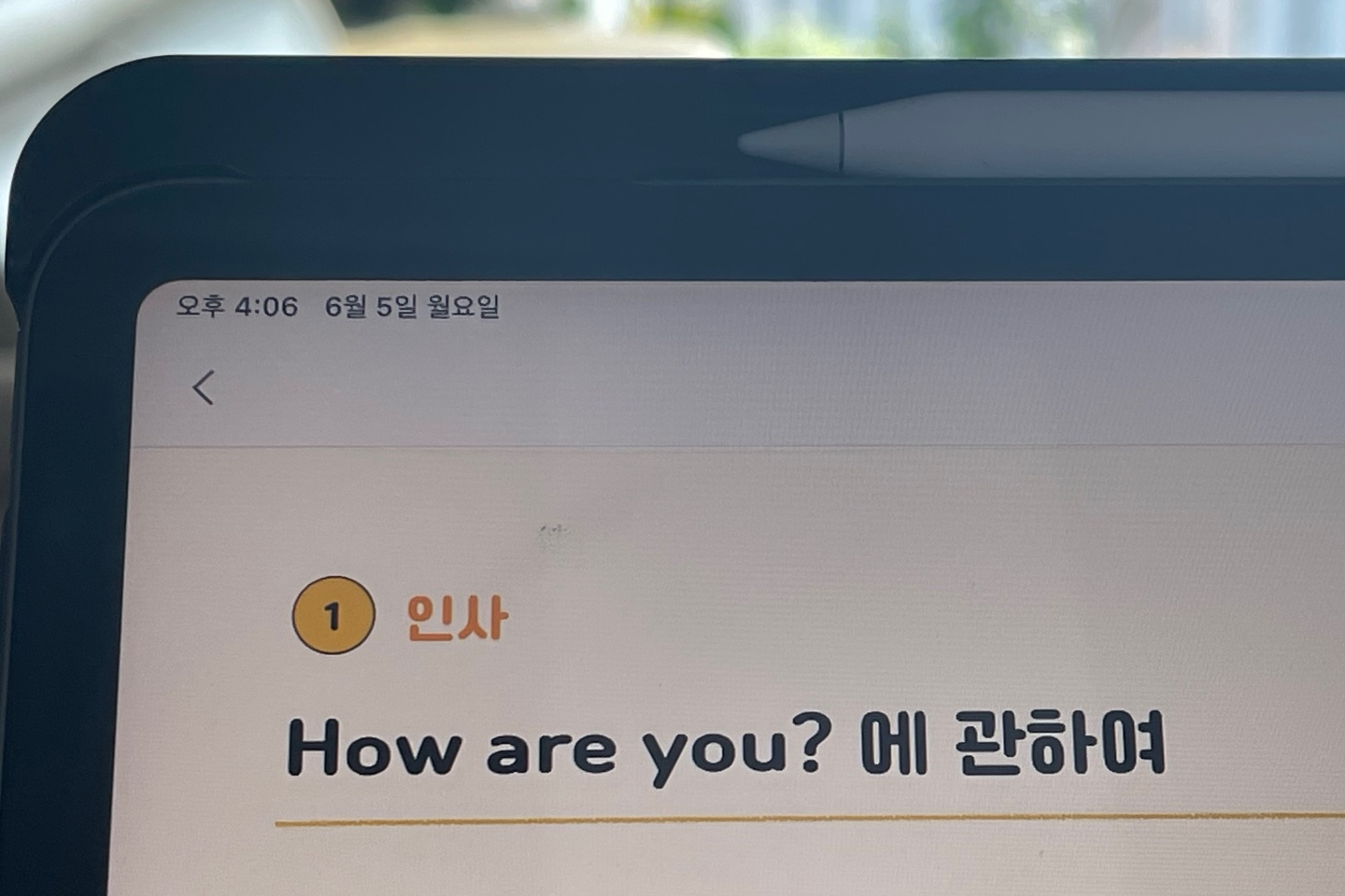  워홀 챌린지 01 - <인사> How are you?에 관하여