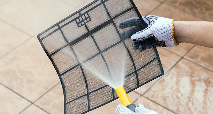 air conditioner filter cleaning