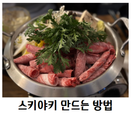 스키야키 유래 및 스키야키 만드는 방법