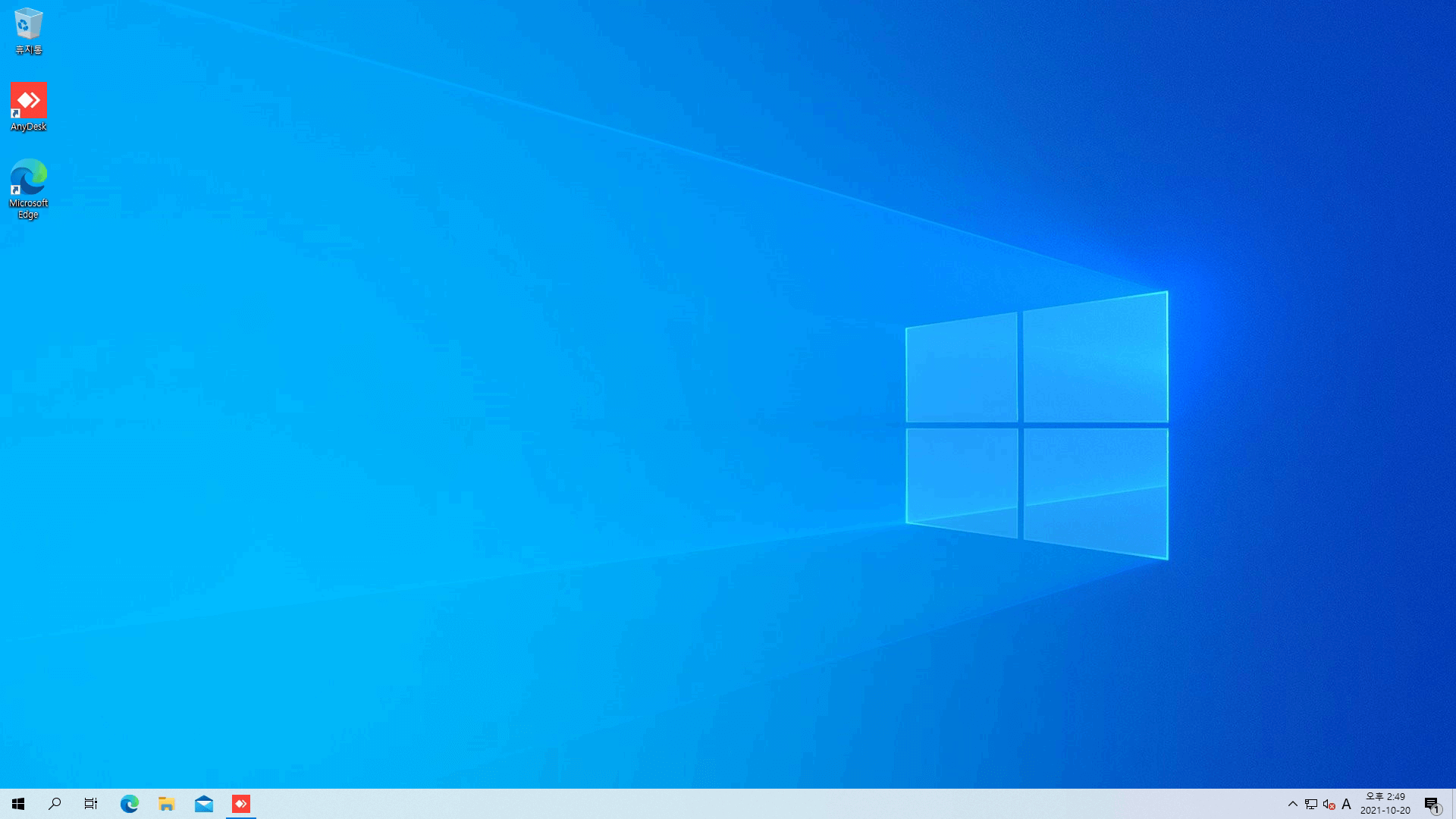윈도우 10 포맷 후 화면