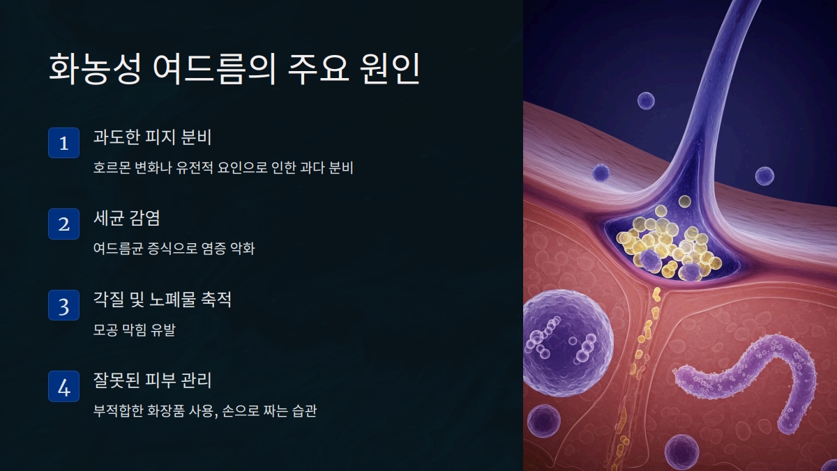 화농성 여드름