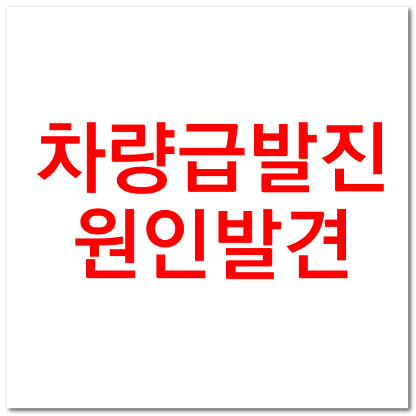  차량급발진 원인은 바로 이것 (영상첨부)