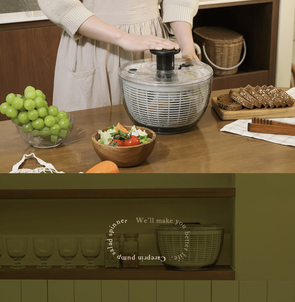 케어프린 야채탈수기 6L 대용량 물기제거 리뷰