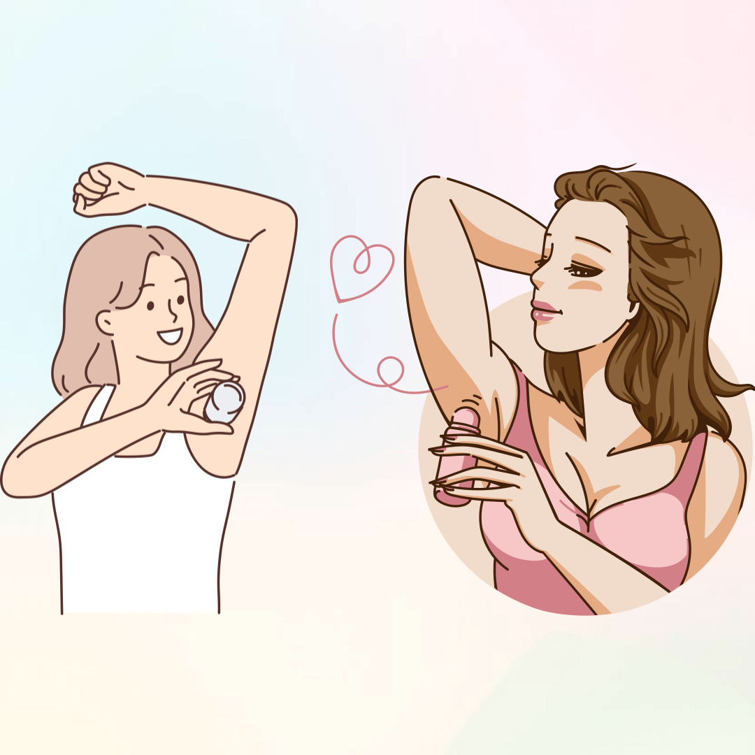 데오드란트 사용 그림