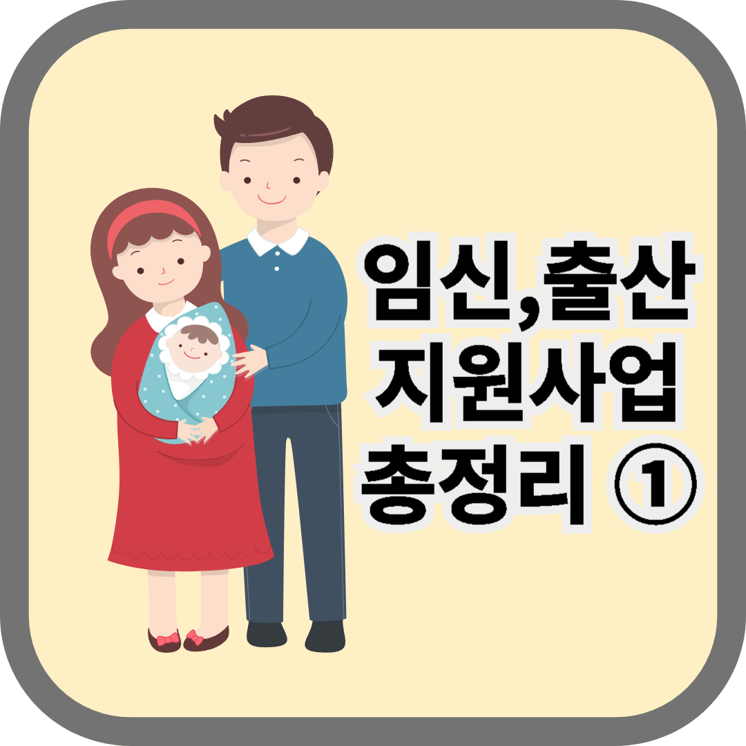 임신 · 출산 지원사업 총정리 ①