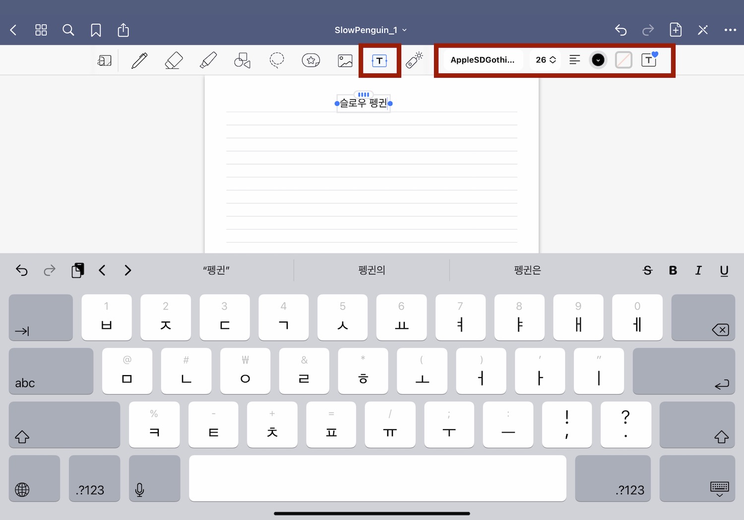 텍스트 기본값 테스트 문구