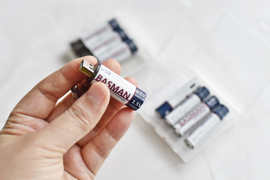 : 바스만 AA건전지, AAA건전지 USB충전식건전지 18