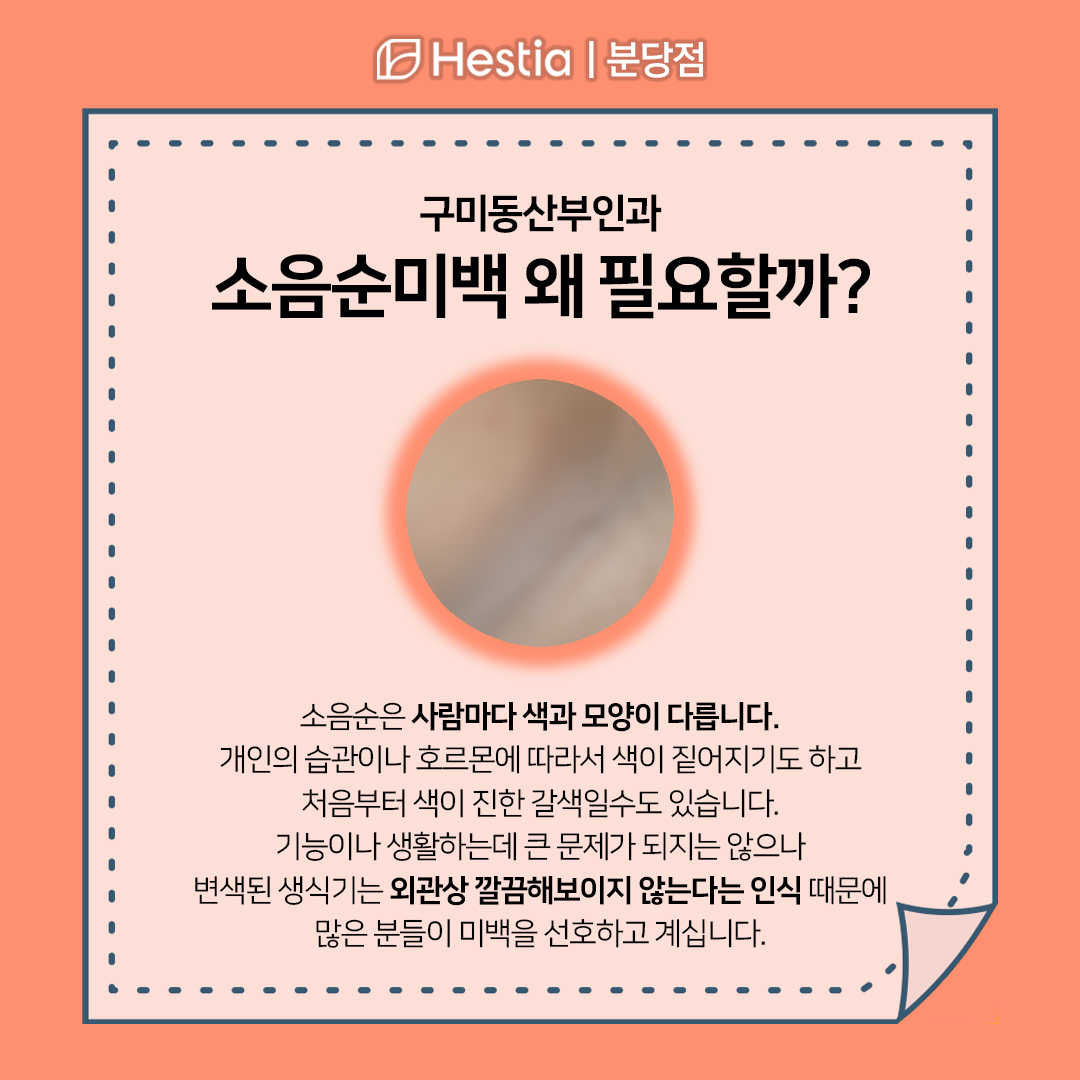 소음순미백 소음순비대증 수술비용 구미동산부인과 소음순미백, 착색 왜 되나요?