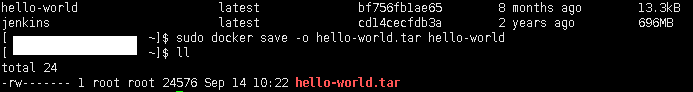  폐쇄망에 Docker image (tarball) 설치 (save, load)