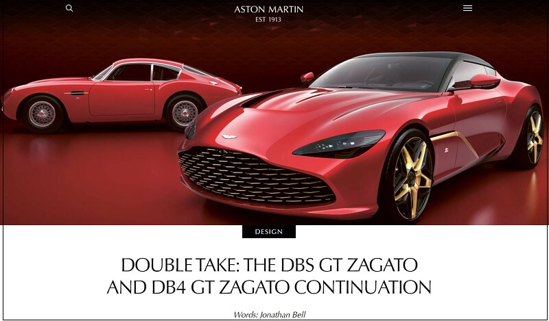  93억 짜리 DBS GT 자가토 한국에서 목격되다 VIDEO:THE DBS GT ZAGATO AND DB4 GT ZAGATO CONTINUATION