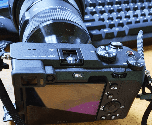 카메라 후면 모양(ILCE-7C, &amp;alpha;7C,&amp;nbsp;A7C)