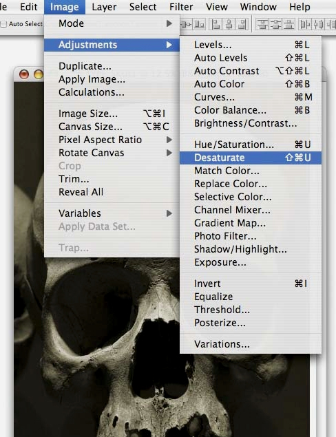 포토샵 해골 효과 만드는 방법6