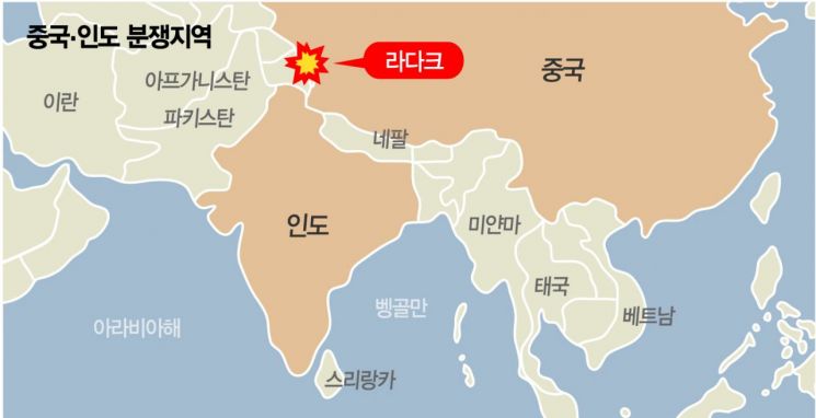 라다크-인도-중국-충돌-지도