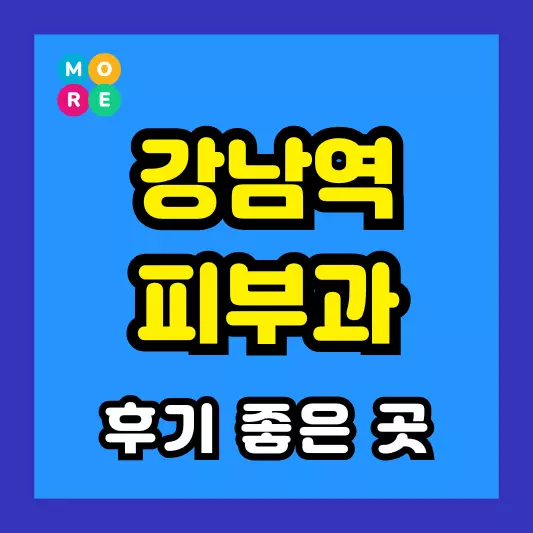 강남역 피부과 후기 좋고 잘하는 List 4곳 추천 근처 전문의 병원