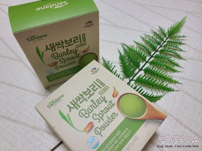 남편하고 같이 먹어요! 사다 4분말스틱 새싹보리 분말 국내산 유기농 찾아서 13