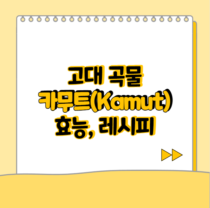  카무트(Kamut) 영양가 높은 식물성 단백질의 효능, 조리 방법