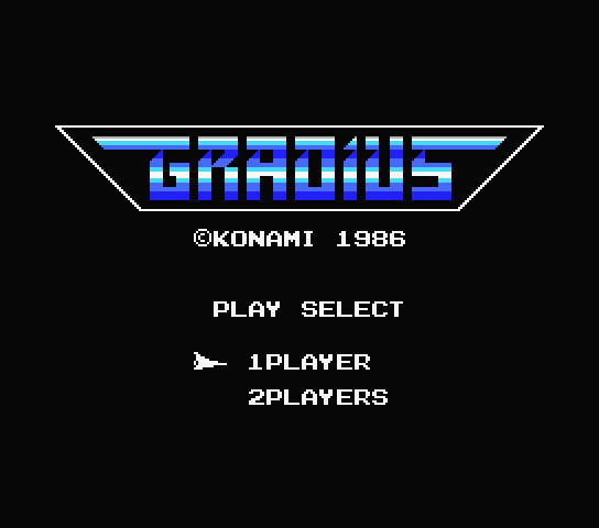  Gradius. Nemesis - MSX (재믹스) 게임 롬파일 다운로드