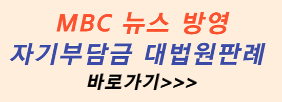 MBC뉴스방영-자기부담금-대법원-판례