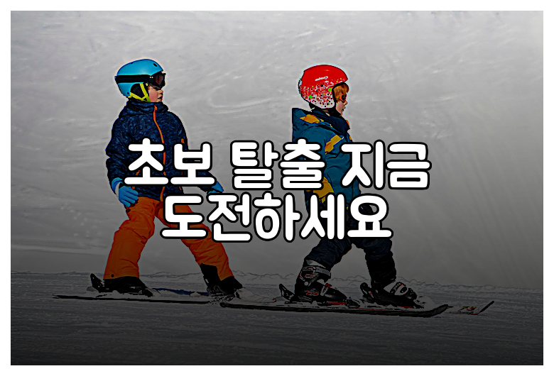 초보 탈출 지금 도전하세요