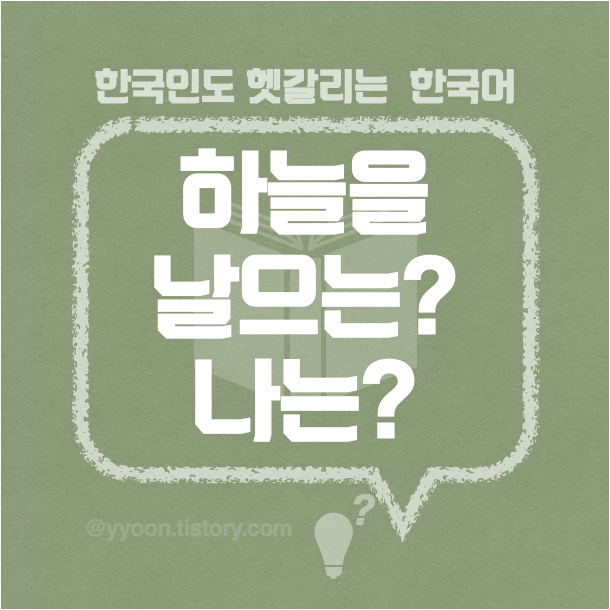  [26] 하늘을 나는 비행기 ? 날으는 비행기? ︎ / 얼굴이 누렇네 ? 누러네?